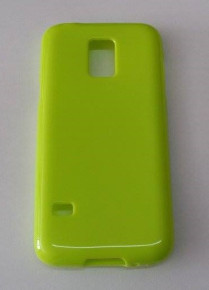 Силиконов гръб ТПУ гланц за Samsung Galaxy S5 Mini G800 зелен